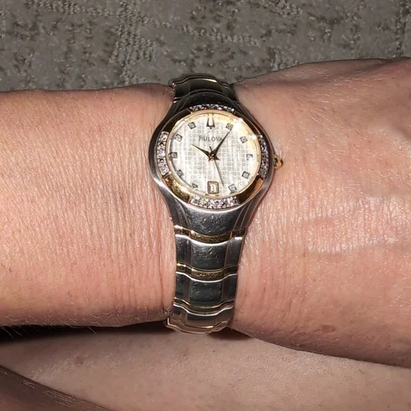Bulova | Accessories | Bulova Diamond Watch 98r7 | Poshmark display picture 1